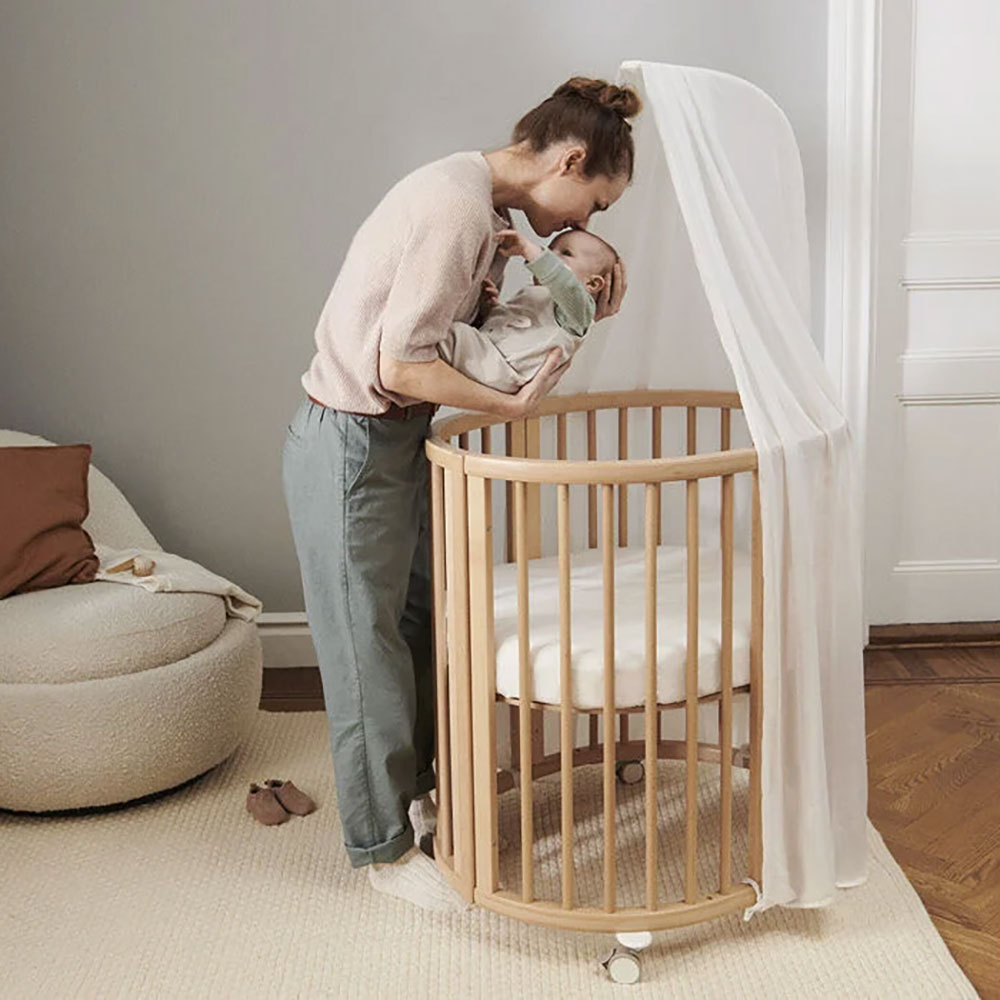 Stokke Sleepi Mini V3 tremmeseng Hazy Grey