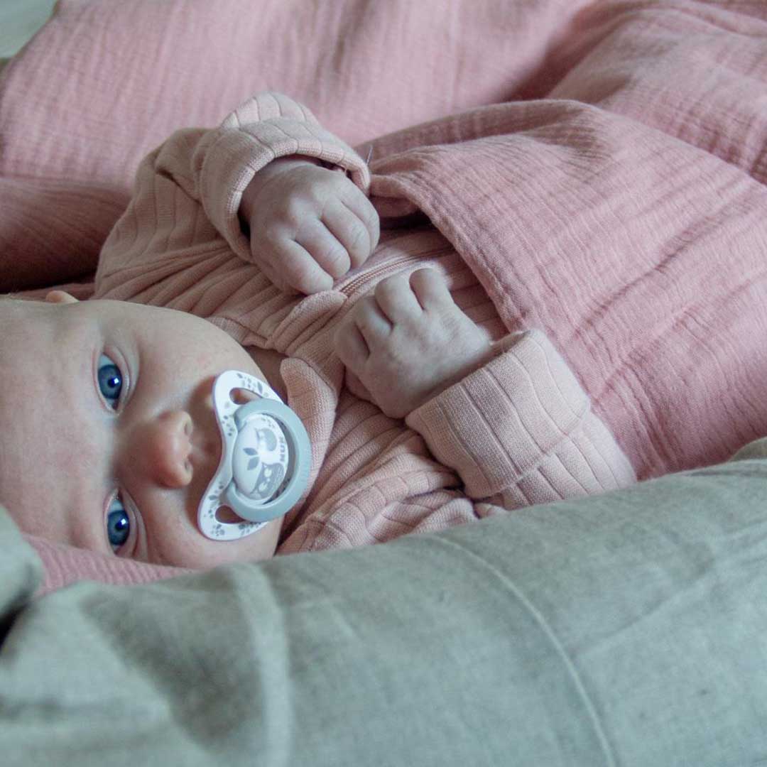 Ng Baby dynebetræk Voksen/Junior Muslin Dusty Rose