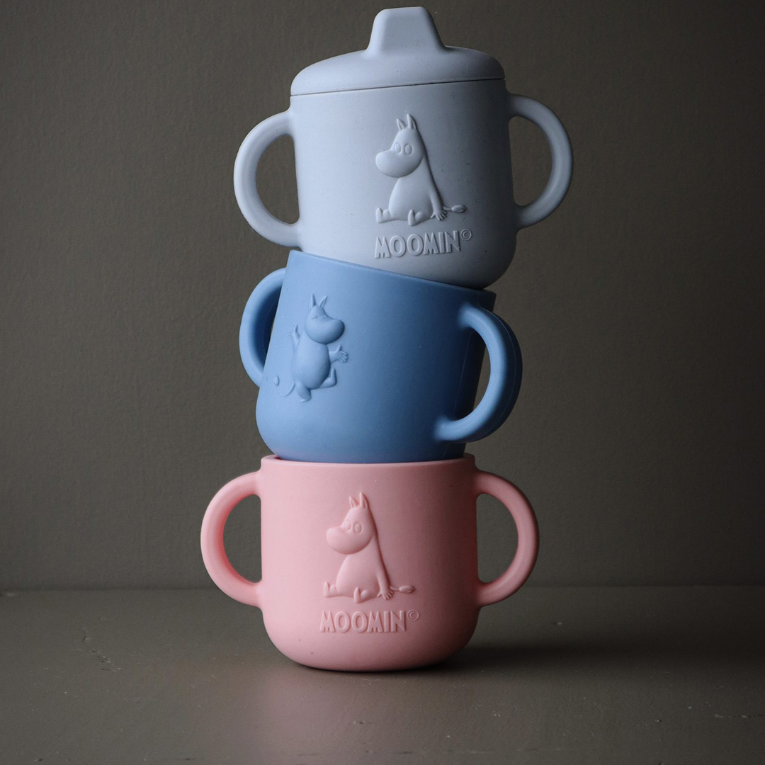 Right Start Mumin silikone drikkedunk Blueberry Blue