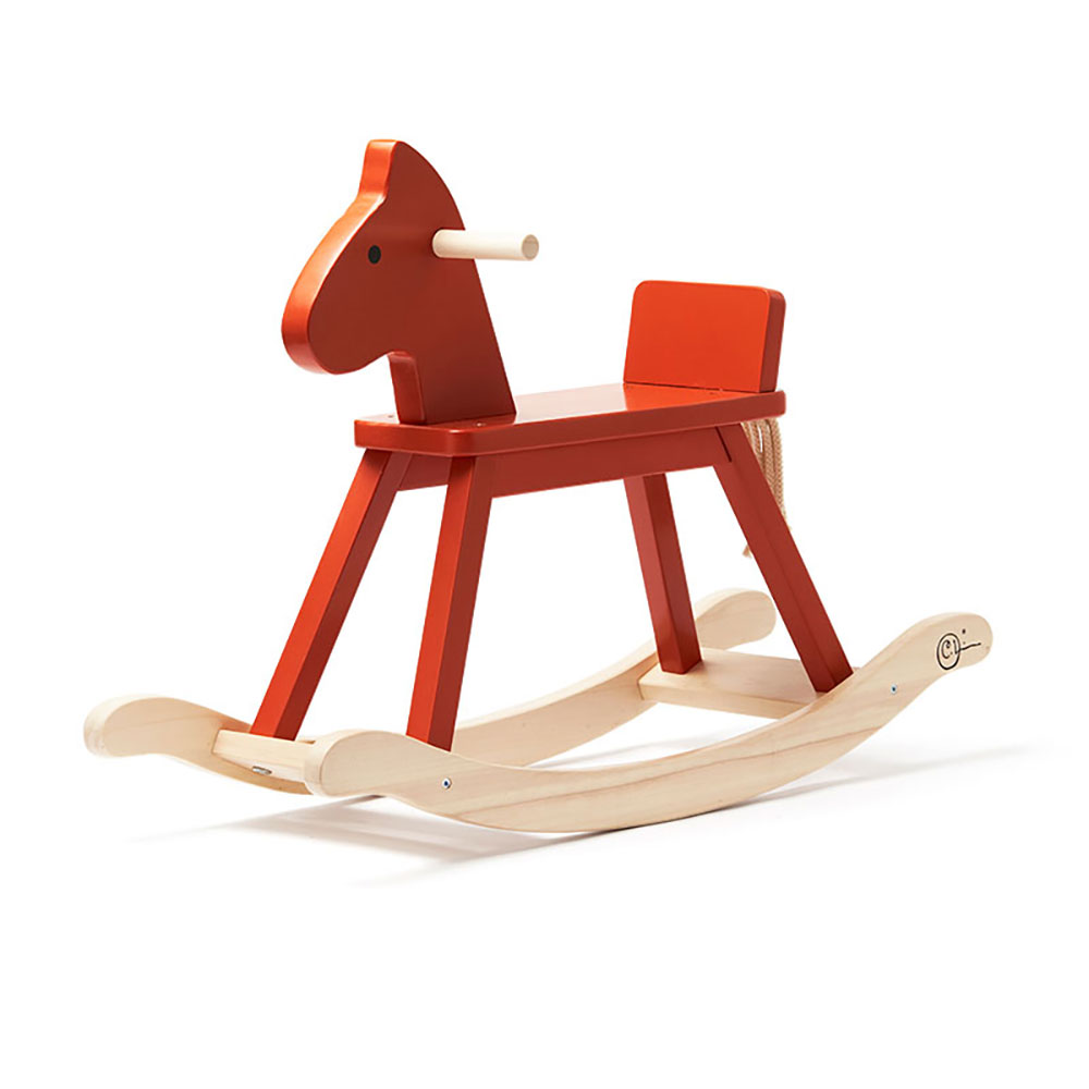 Kids Concept Gyngehest rød orange CARL LARSSON