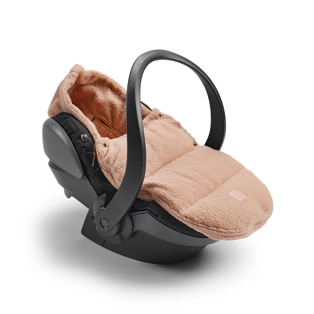 Elodie kørepose til autostol Pink Bouclé