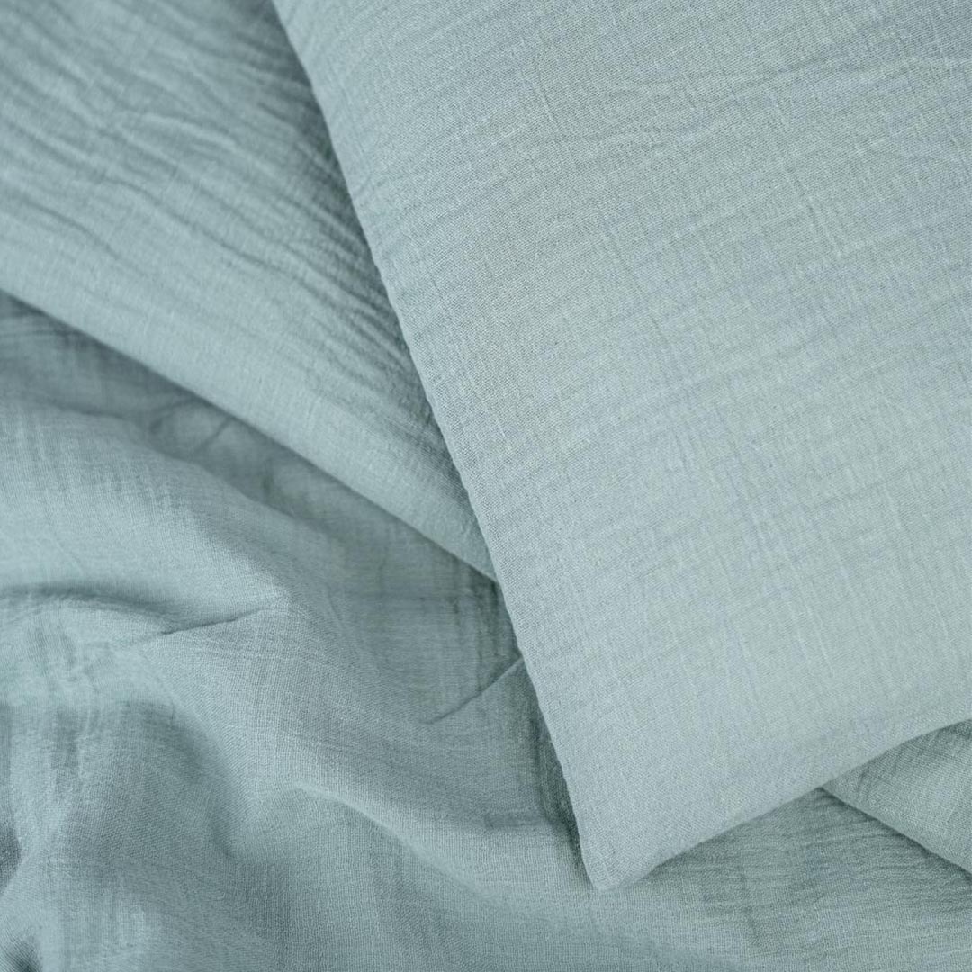 Ng Baby dynebetræk Vogn/vugge Muslin Frosty Green